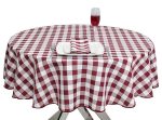 gingham round tablecloths