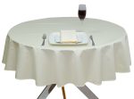 Polycotton round tablecloths