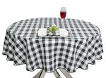gingham round tablecloths