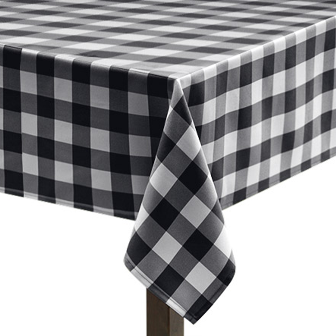 Customized Gingham Large Tablecloth