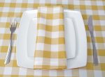 gingham napkins