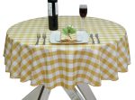 gingham round tablecloths