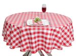 gingham round tablecloths
