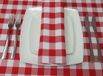 gingham napkins