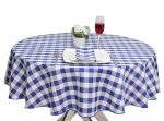 gingham round tablecloths 