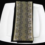 Bordered Napkin in Navy Blue