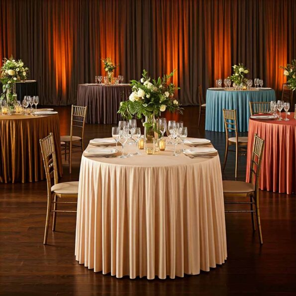 Customized Pleated Tablecloths