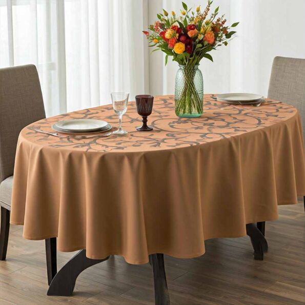 customized oval tablecloths in the UK