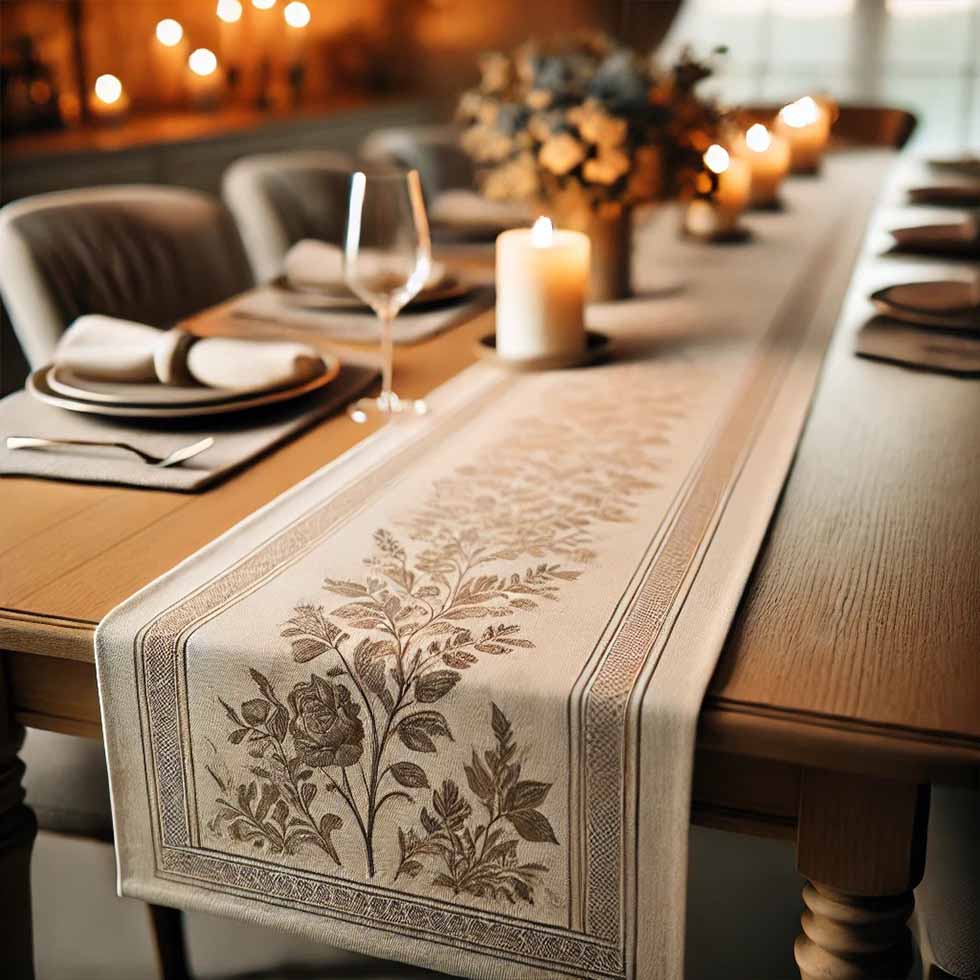 Stylish Table Runner and Placemats