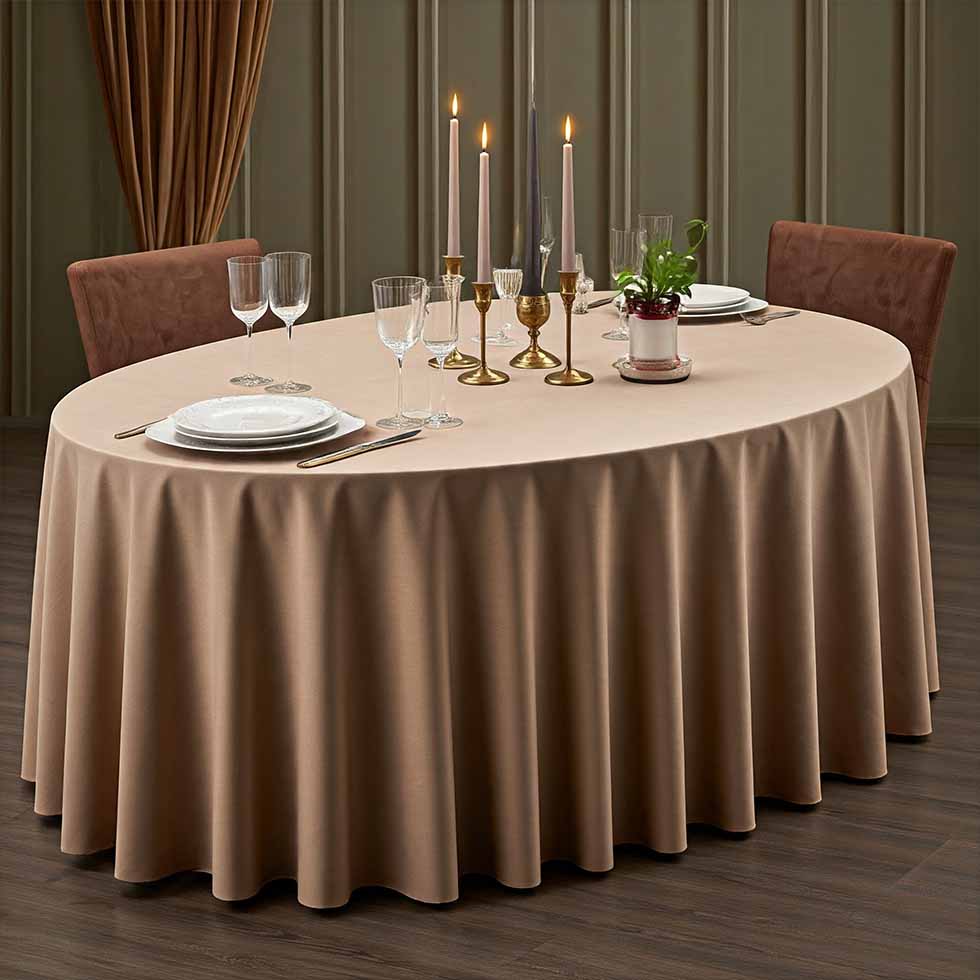 Custom Made Oval Table Cloth