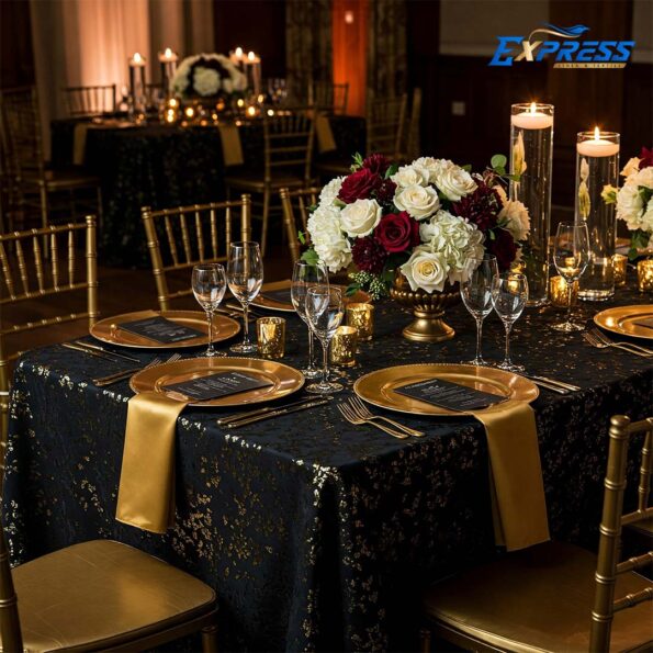 Black Gold Tablecloth