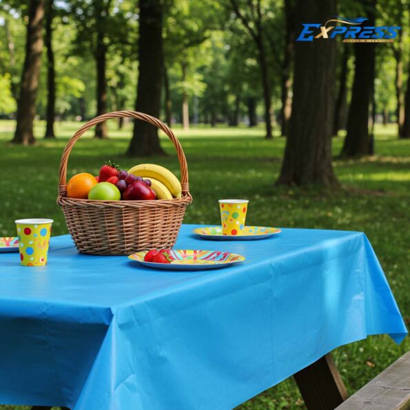  Disposable Blue Table Cloths