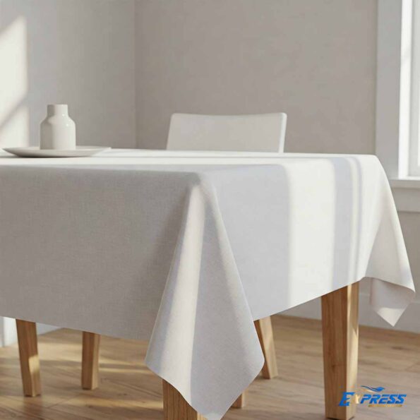 White Large Tablecloth