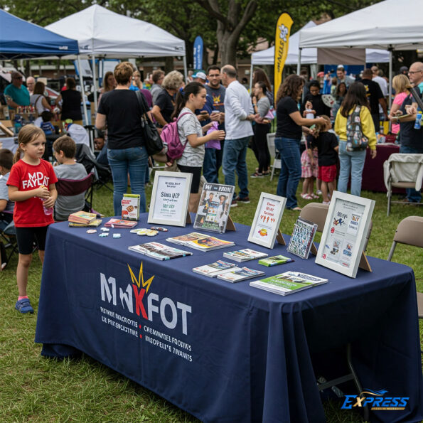 Community Fairs custom branded tablecloths