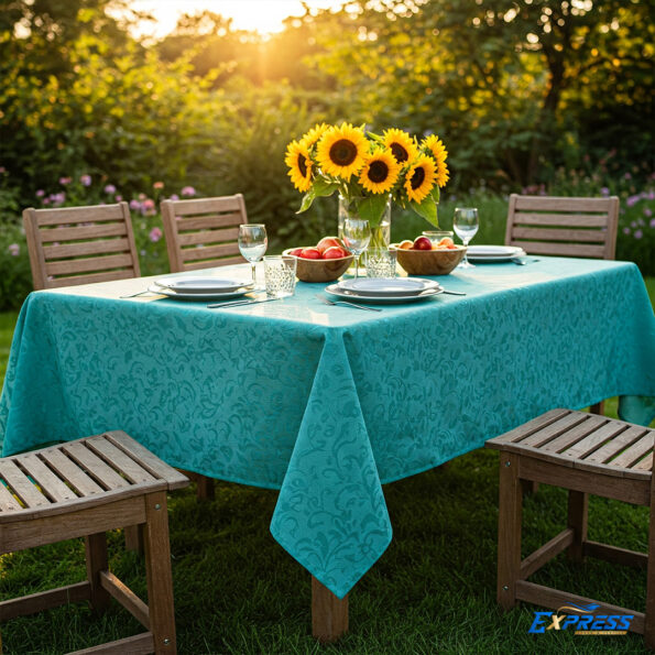 Weather-resistant large tablecloth